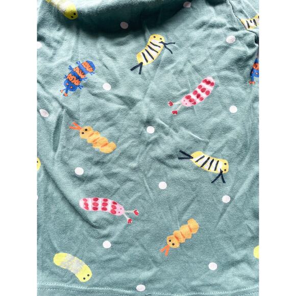 Toddler Christian Robinson for Target Green Caterpillar Cotton Pajamas Size 3T - Picture 4 of 5